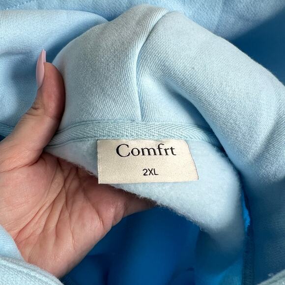 Comfrt Collection Pastel Edit Baby Blue Hoodie & Sweat Pant Set Women's 2XL - Picture 7 of 15